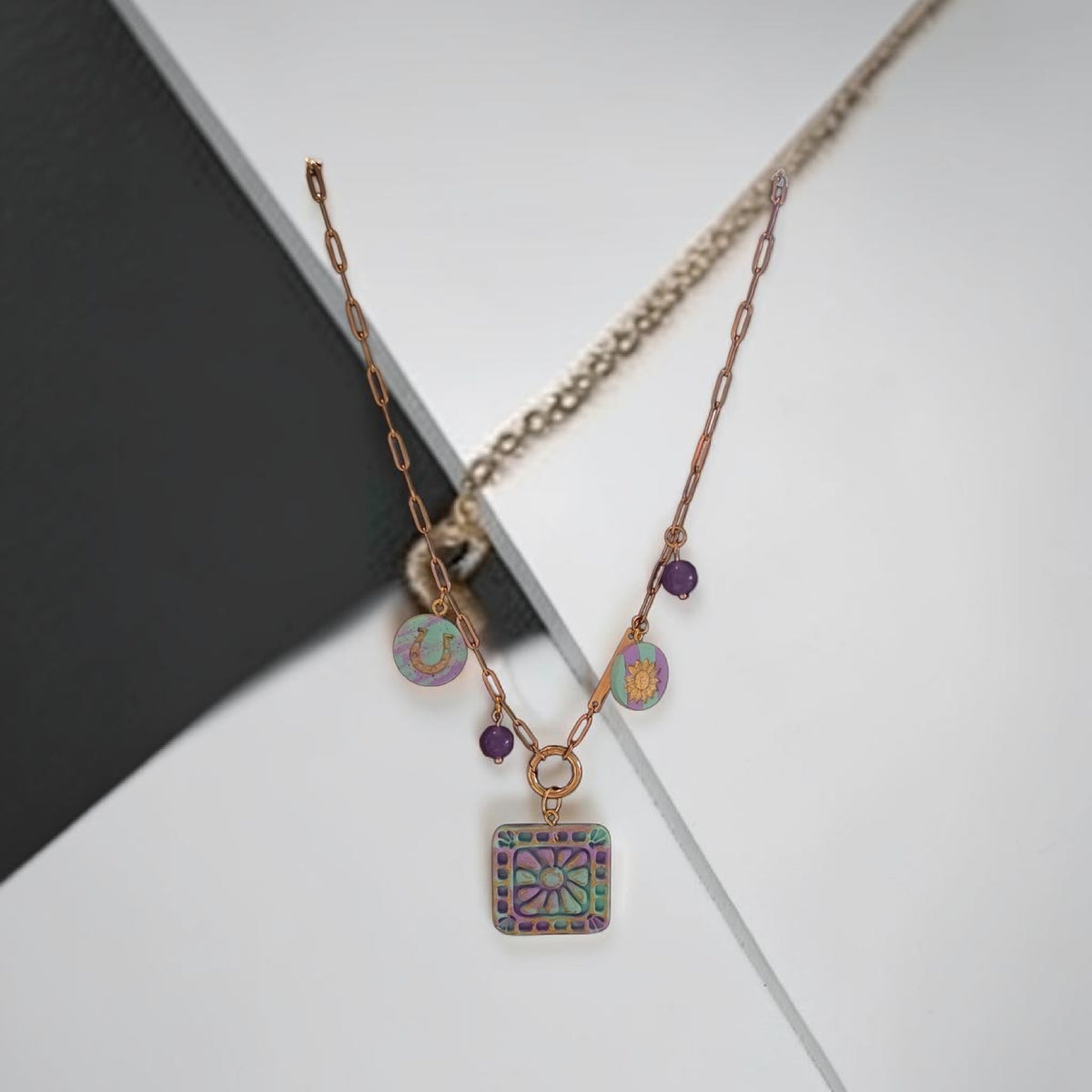Paper clip necklace
