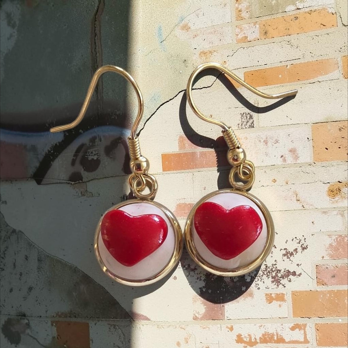 Red Heart Earrings