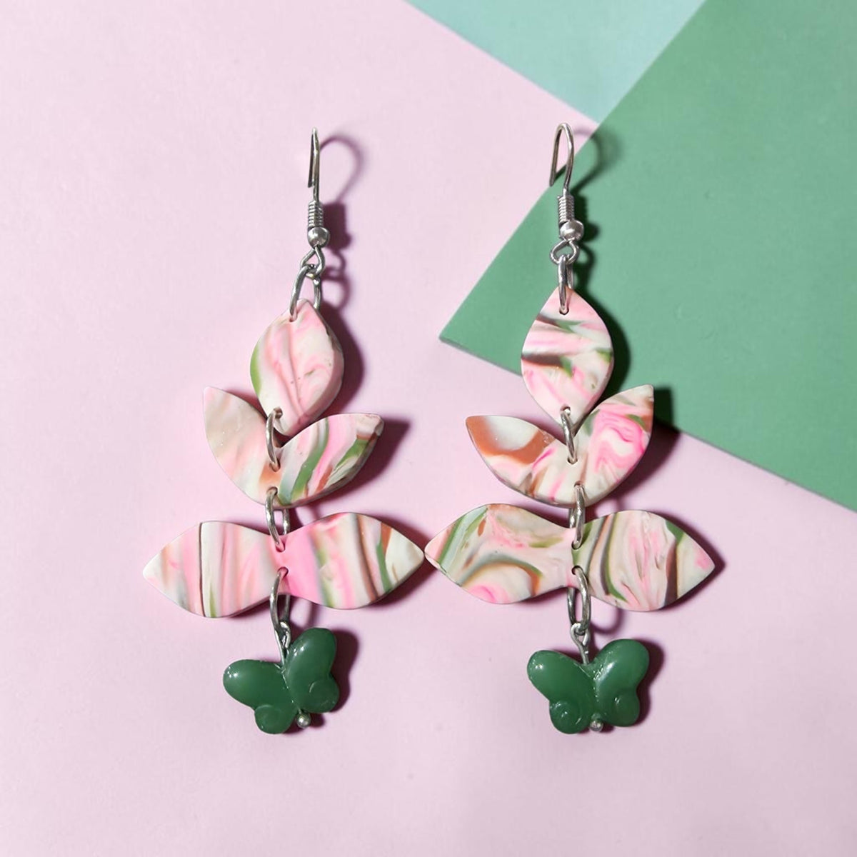 Spring Whimsy Botanical Drop Earrings