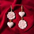 Blushing Hearts & Blooms Earrings