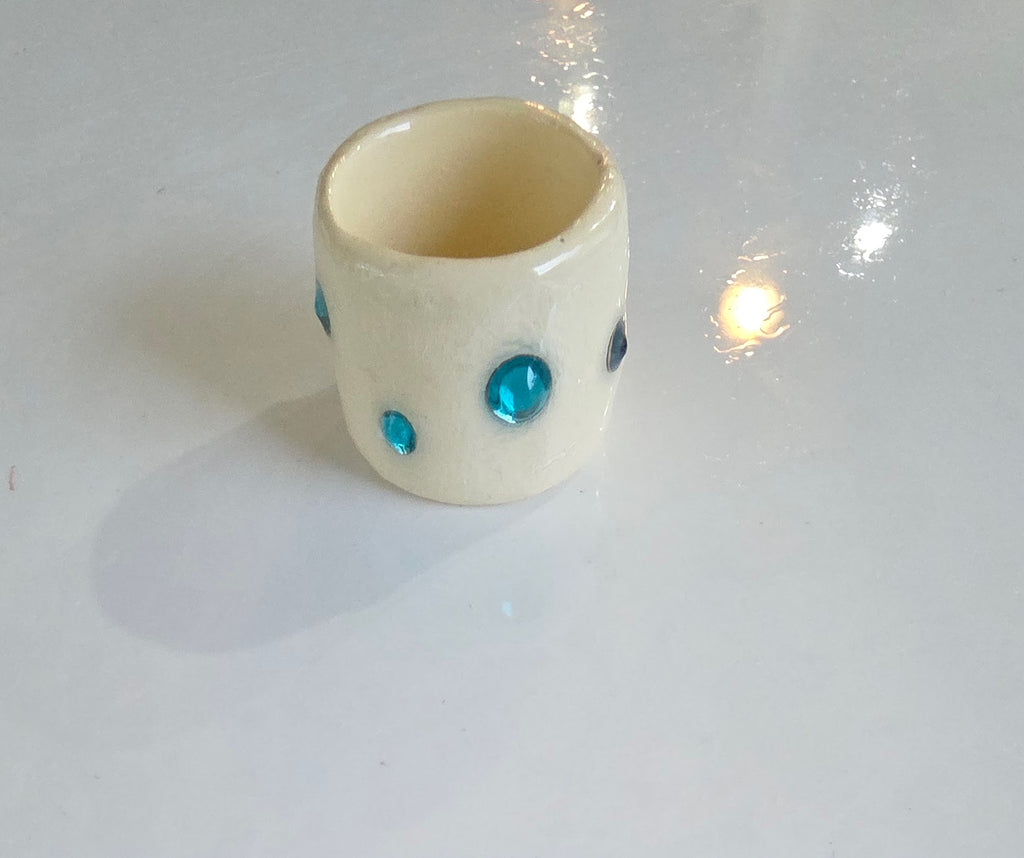 White Gemstones Ring Size 6