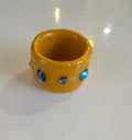 Mustard Flower Ring Size 8