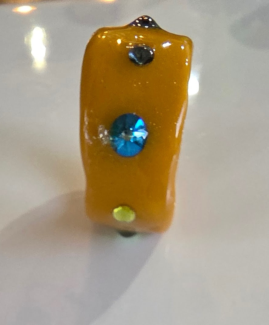 Mustard Flower Ring Size 8