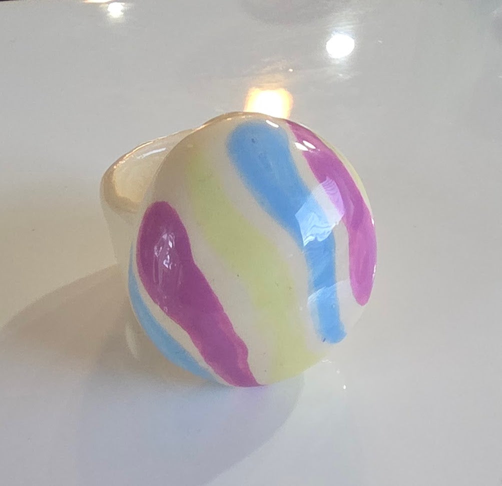 Pastel Swirl Ring Size 7