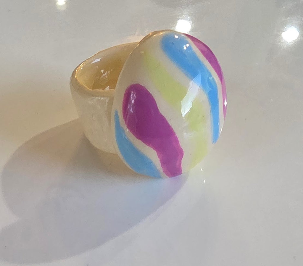 Pastel Swirl Ring Size 7